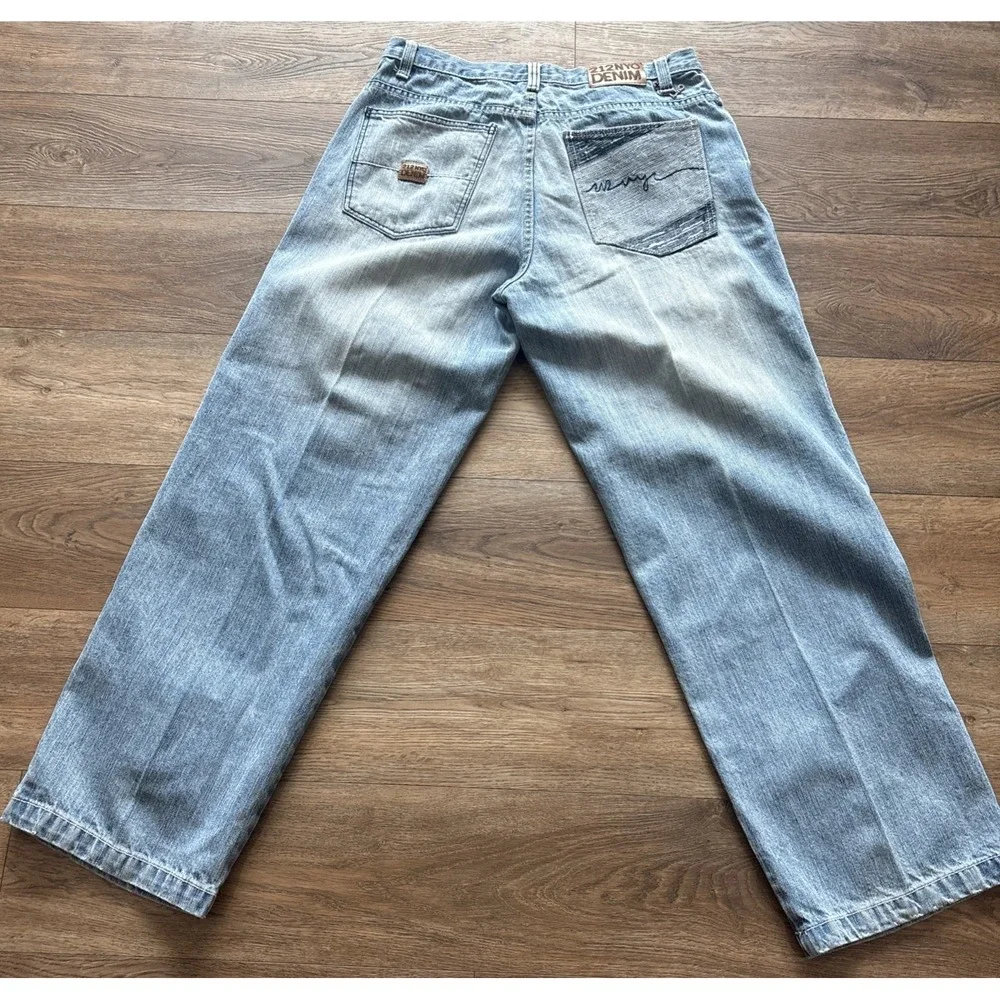 212 NYC Jeans Mens 36x32 Blue Baggy Denim Y2K‎ streetwear South Pole Style